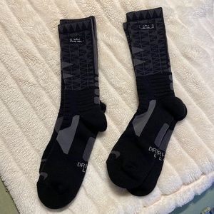 Lebron James black Nike elite socks (price is for both pairs)